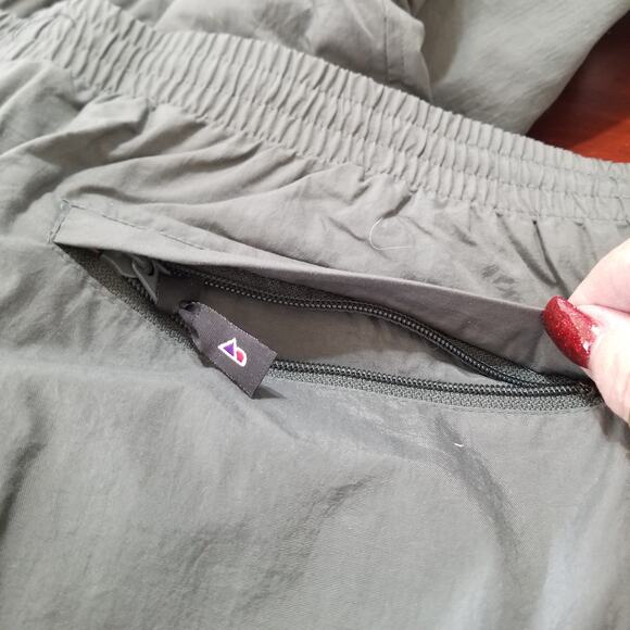 Outersport Green Nylon Lined Hiking Joggers Ski Track Pants VINTAGE Mens XLarge - Picture 5 of 12